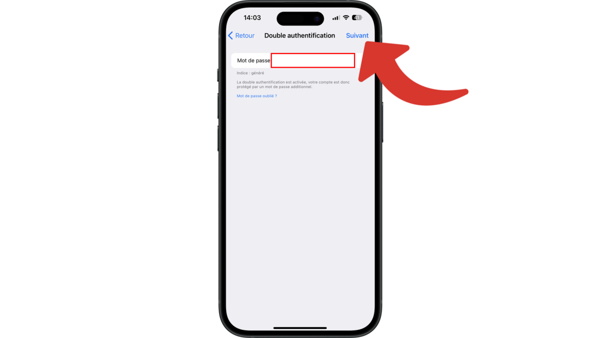 Confirmer l'identité en saisissant le mot de passe actuel © Clubic