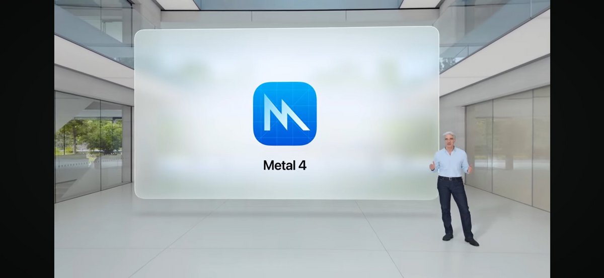 Metal 4, la nouvelle version de l'API graphique universelle d'Apple. © Apple