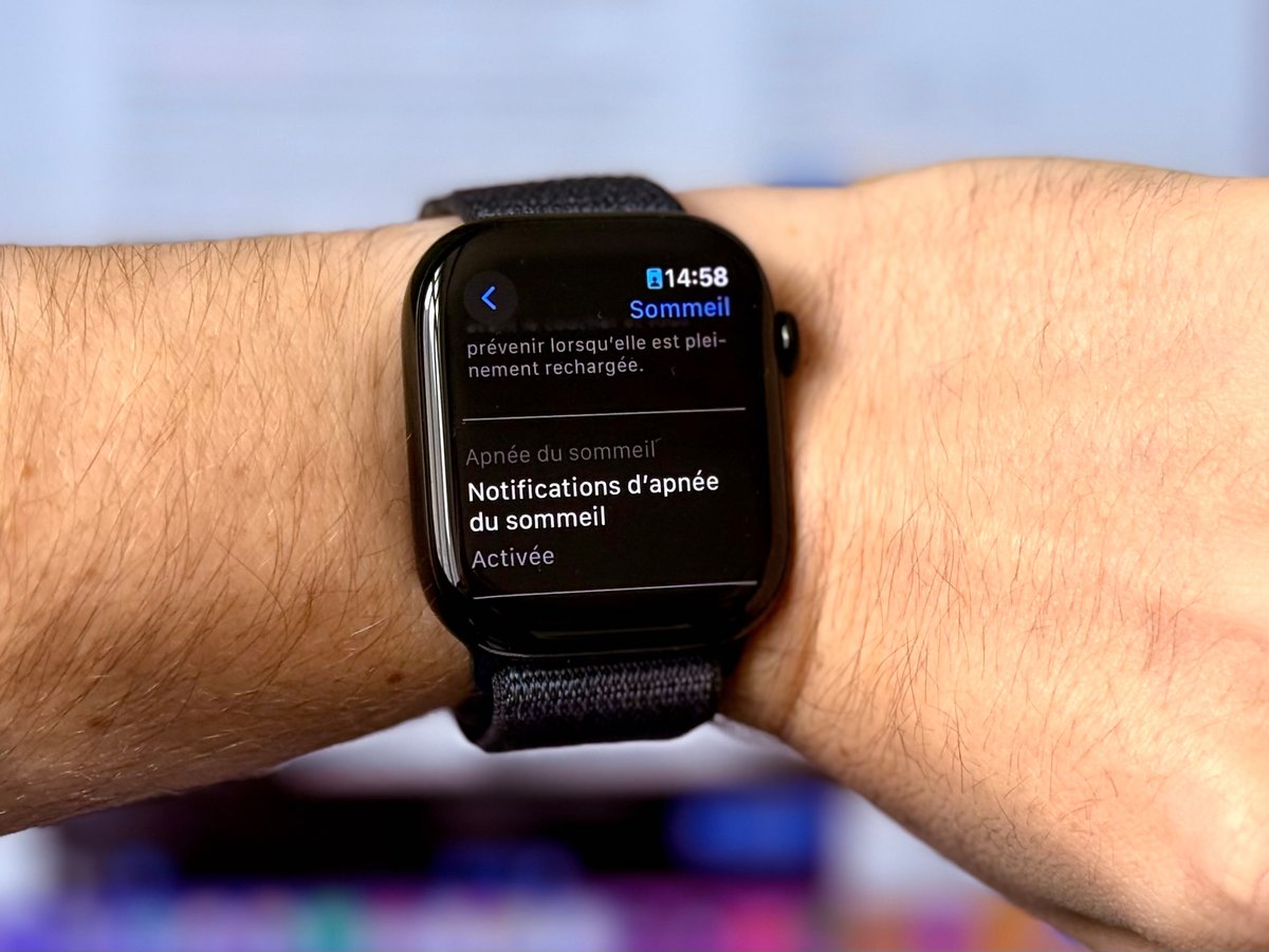 L'Apple Watch peut désormais détecter les signes d'une apnée du sommeil © Mathieu Grumiaux pour Clubic