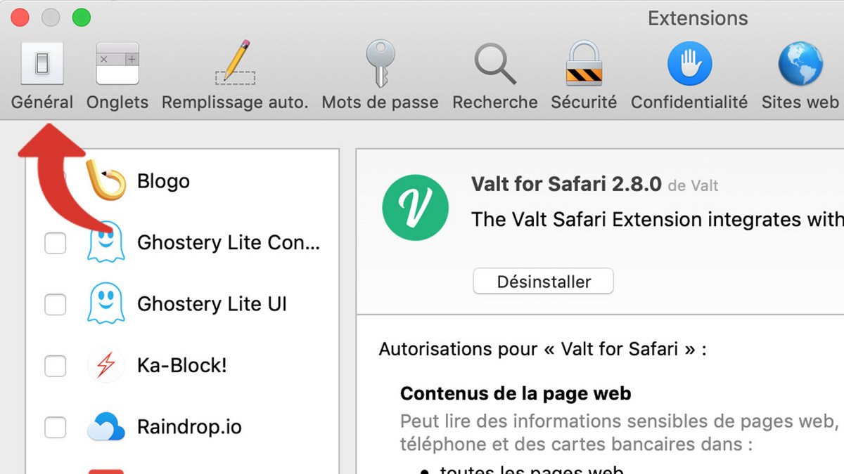 tutoriel safari