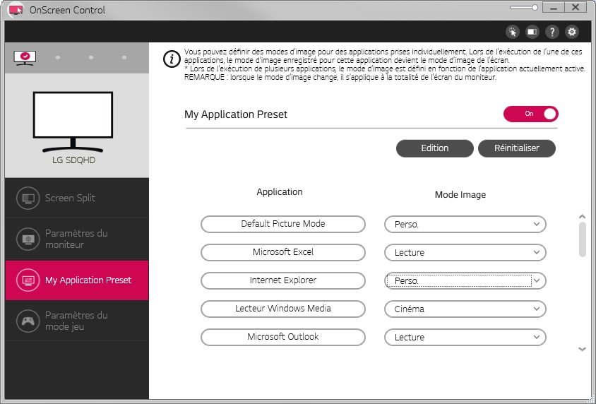 LG OnScreen Control