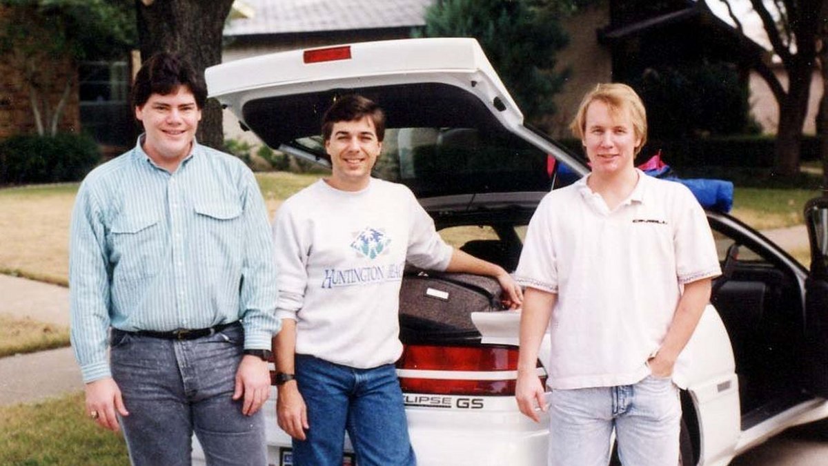 George Broussard, Scott Miller et Todd Replogle en novembre 1991 © 3D Realms