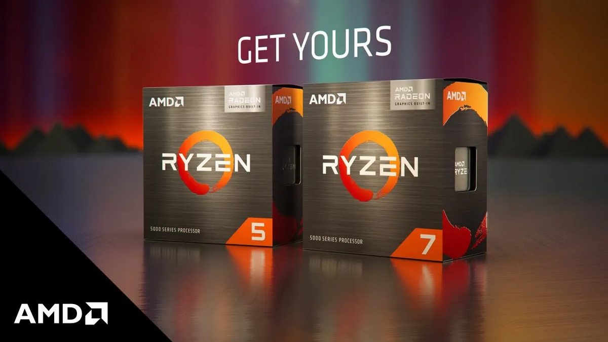 Au cours de l'année 2021, AMD assurait la promotion des Ryzen 5600G/5700G © AMD