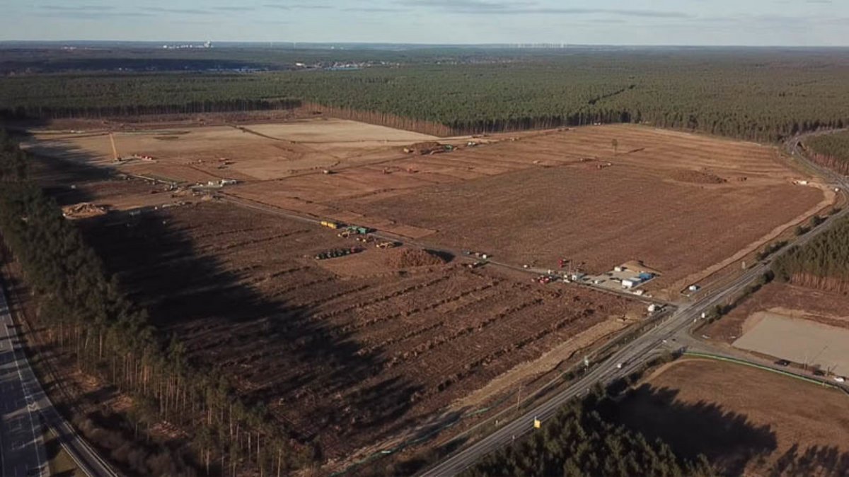 La Gigafactory allemande trônera au milieu d'un vaste espace forestier 