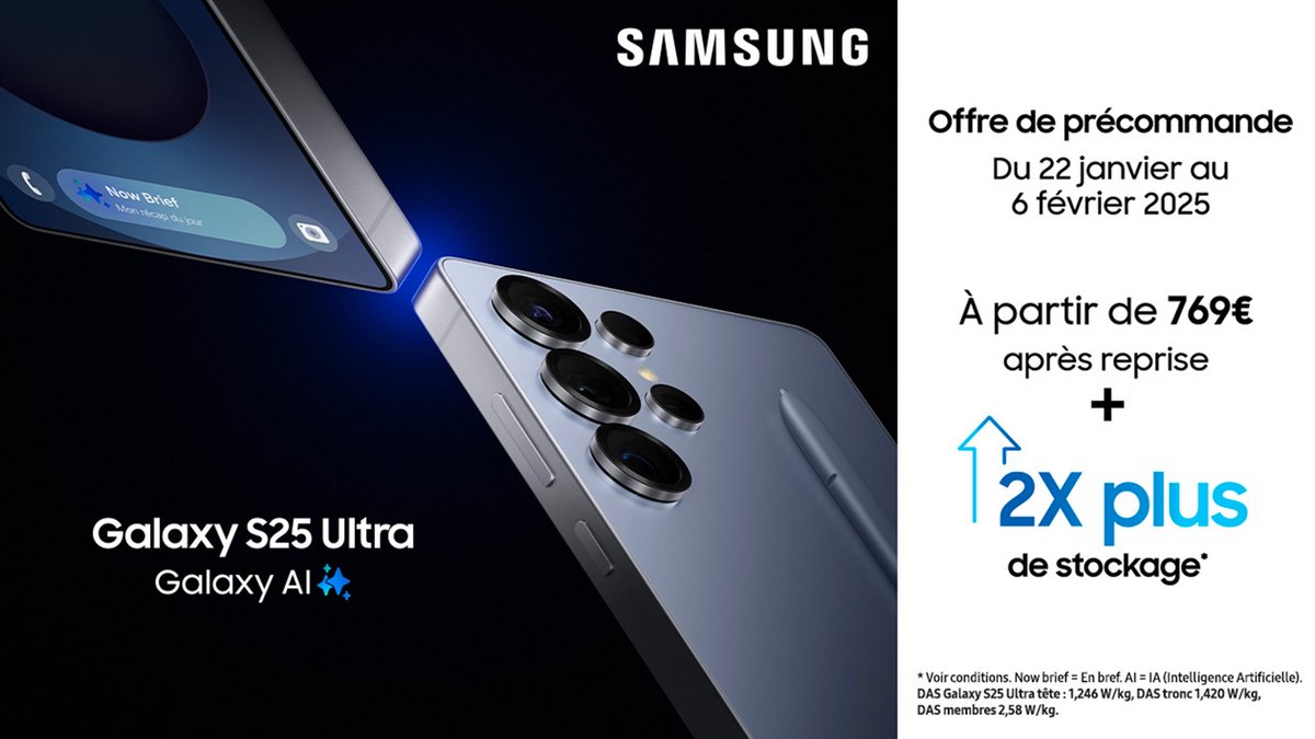 L'offre de précommande est disponible jusqu'au 6 février 2025 @Samsung