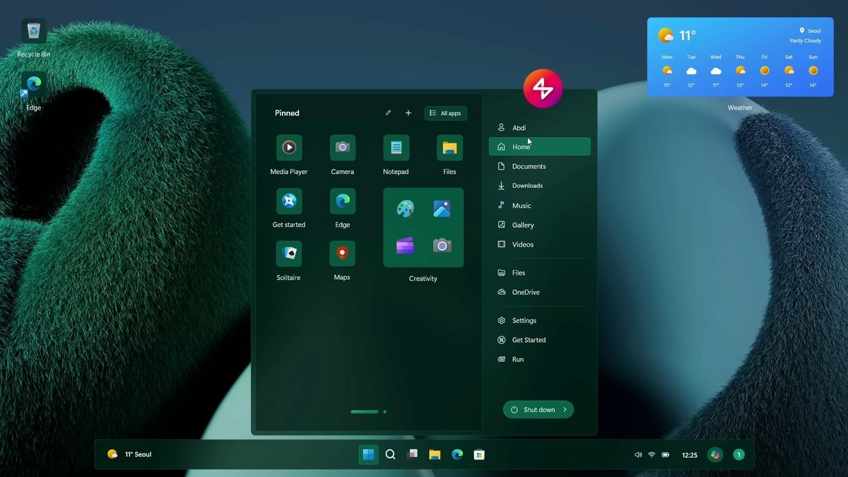 Le menu Démarrer passe à la trappe toutes les erreurs de Microsoft. © AR 4789