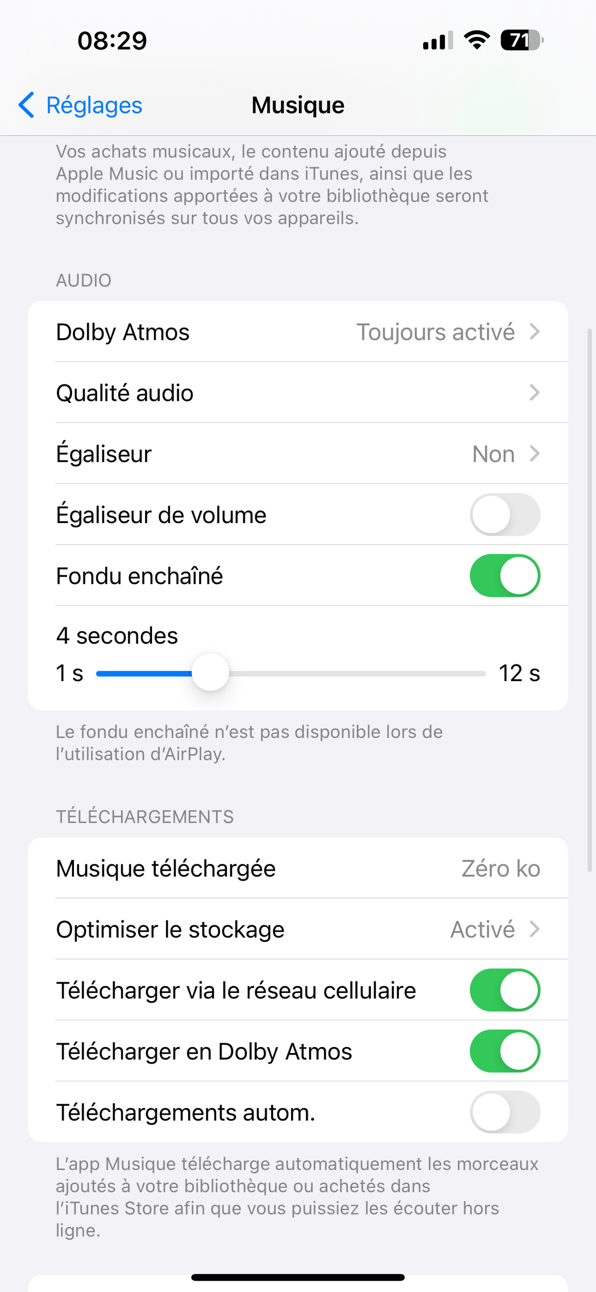 iOS 17 Musique