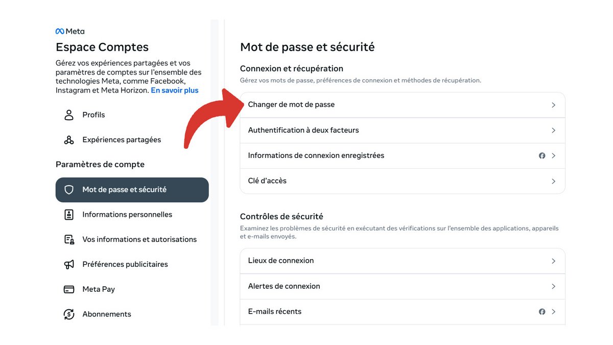 Changer de mot de passe Facebook © Pascale Duc pour Clubic