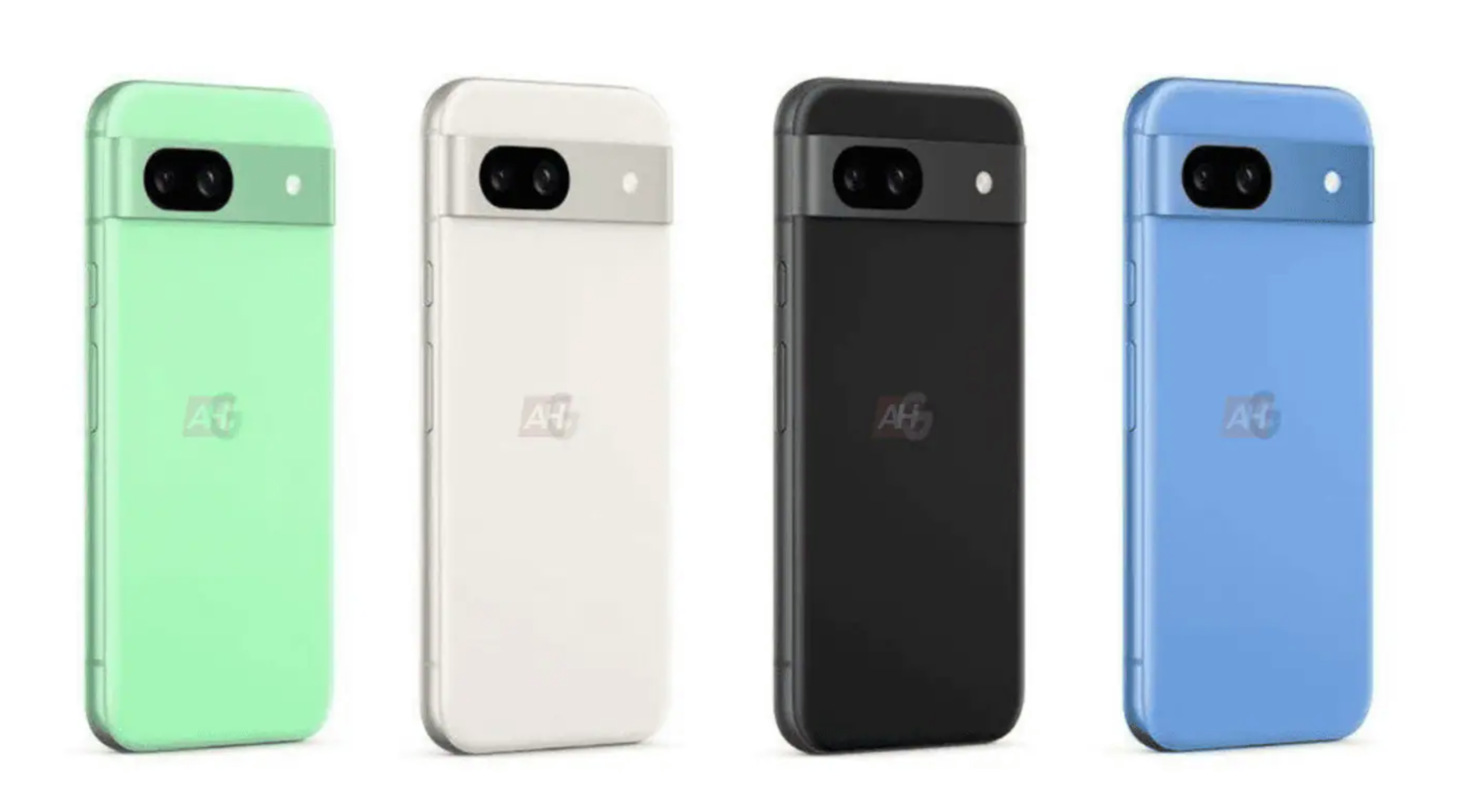 Les 4 coloris des Google Pixel 8a © Android Headlines