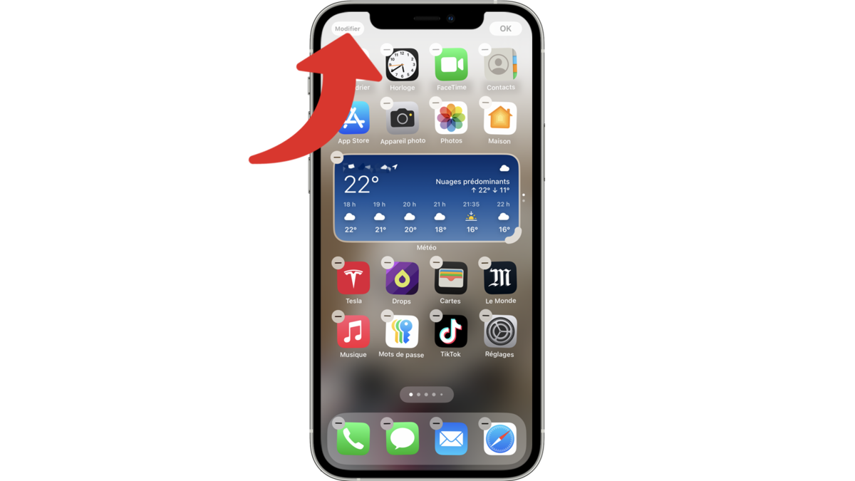 Modifier l'écran d'accueil de l'iPhone sous iOS 18 © Clubic