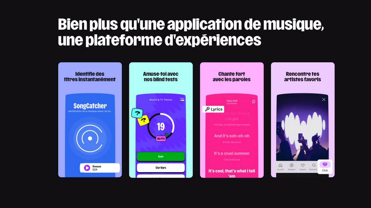 Avec le Blind Test de Deezer, testez vos connaissances musicales entre amis pour un moment fun et compétitif ©Deezer