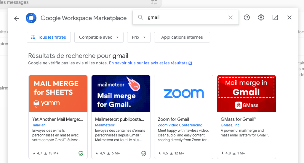 Gmail Astuce 8 - Exploitez les extensions et outils complémentaires