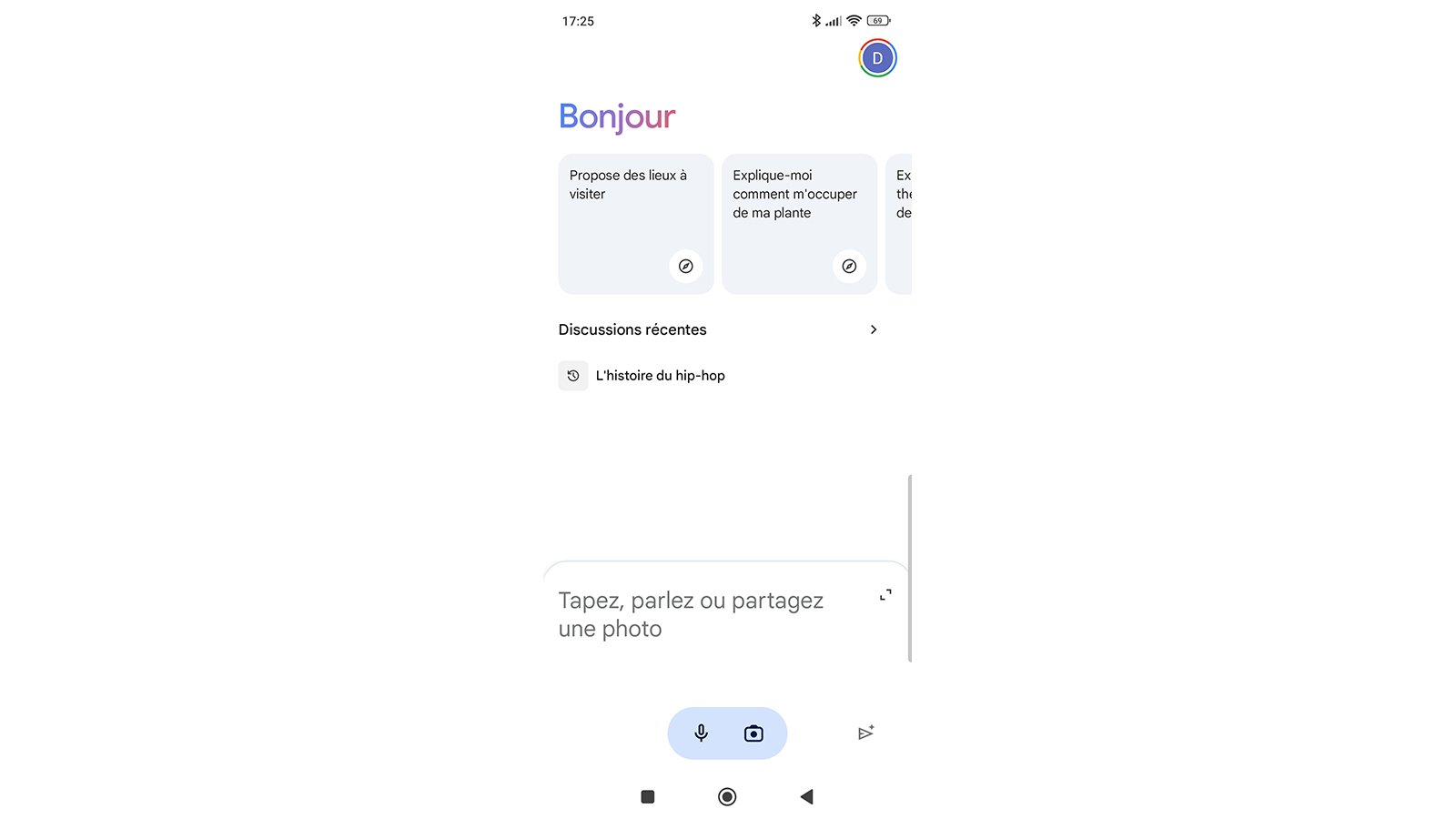 Accueil Gemini mobile © Pascale Duc pour Clubic