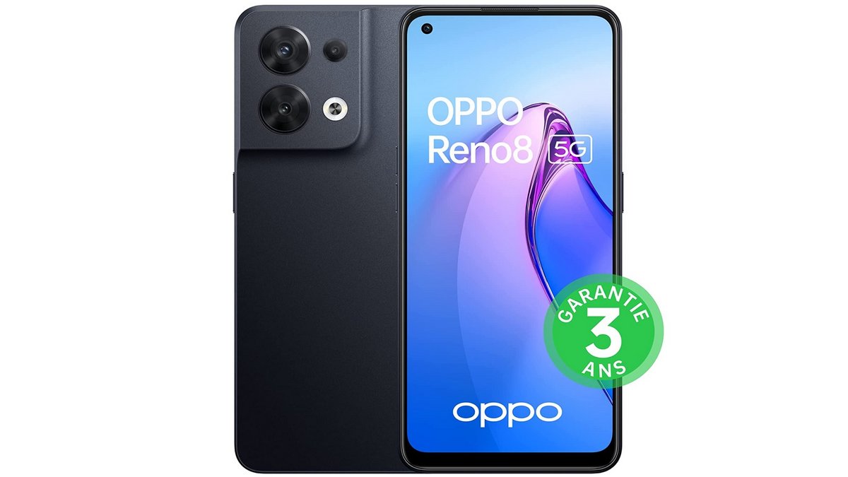 Le smartphone 5G Oppo Reno 8