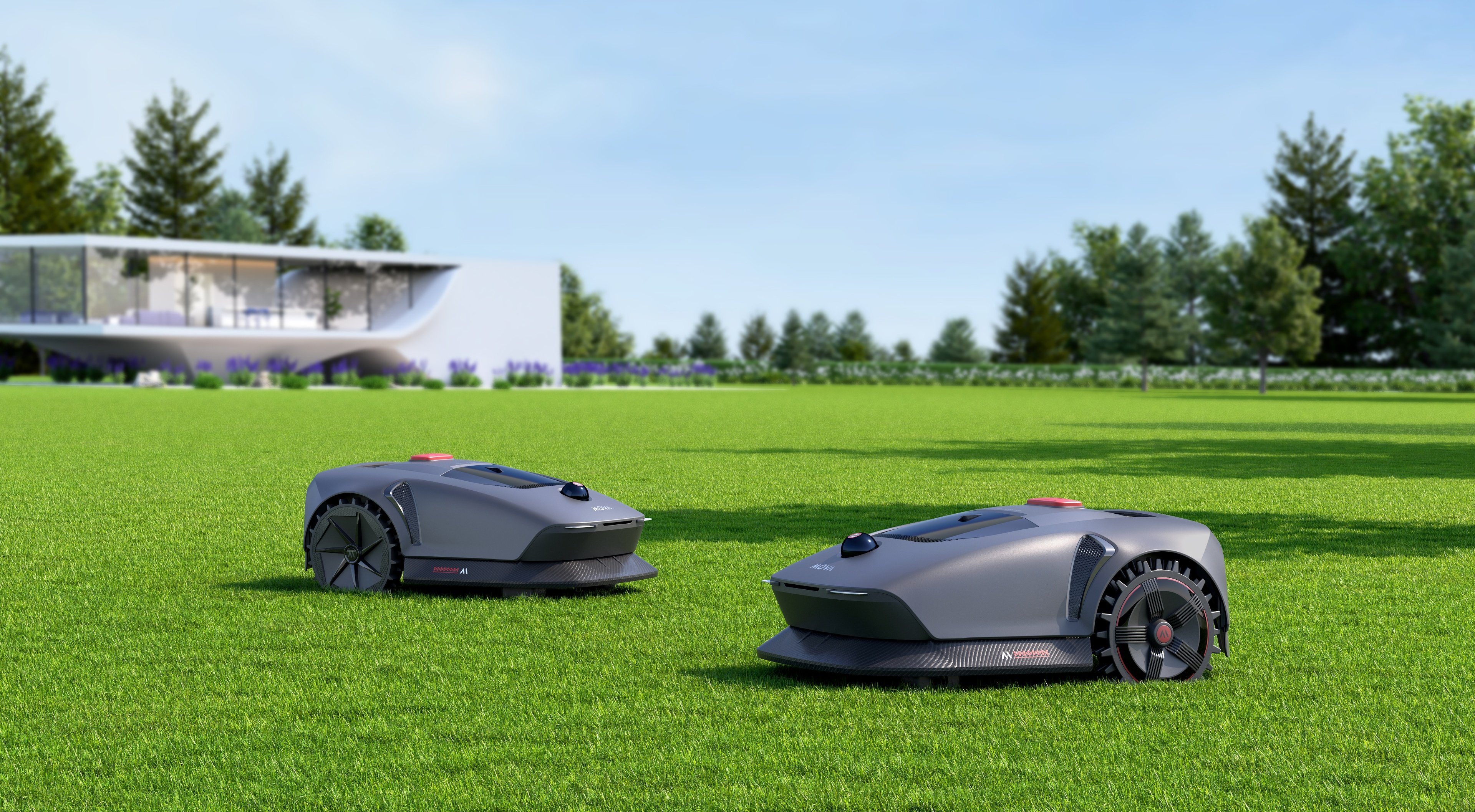 Les robots tondeuses Mova 600 et 1000 ont été conçues en partenariat avec Dreame. ©Mova