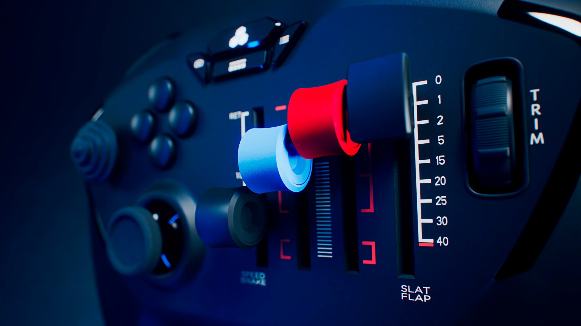 Une manette très spéciale qui a autant d'allure qu'elle semble efficace. ©Honeycomb