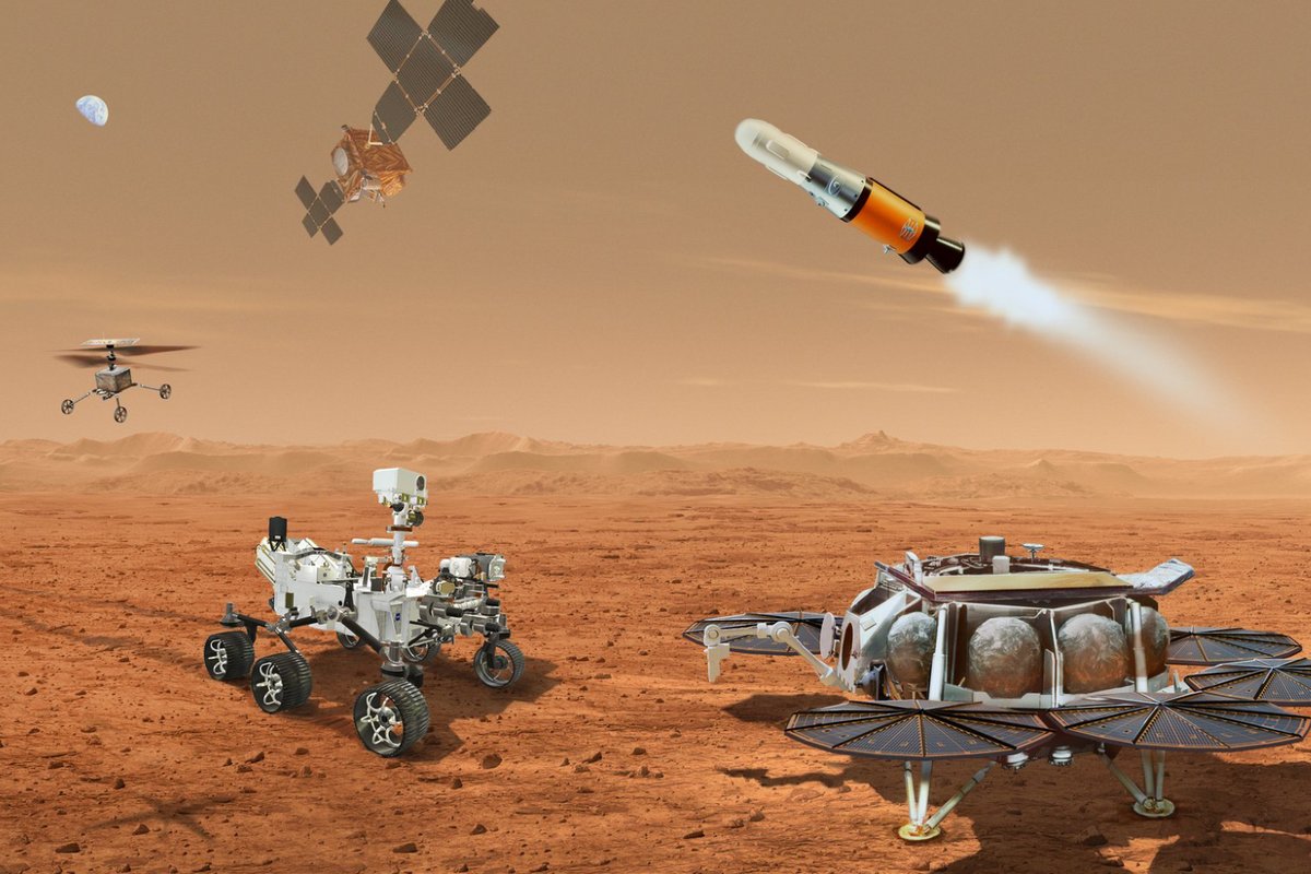 Illustration de la NASA pour le « Mars Sample Return Program » © NASA / JPL-Caltech