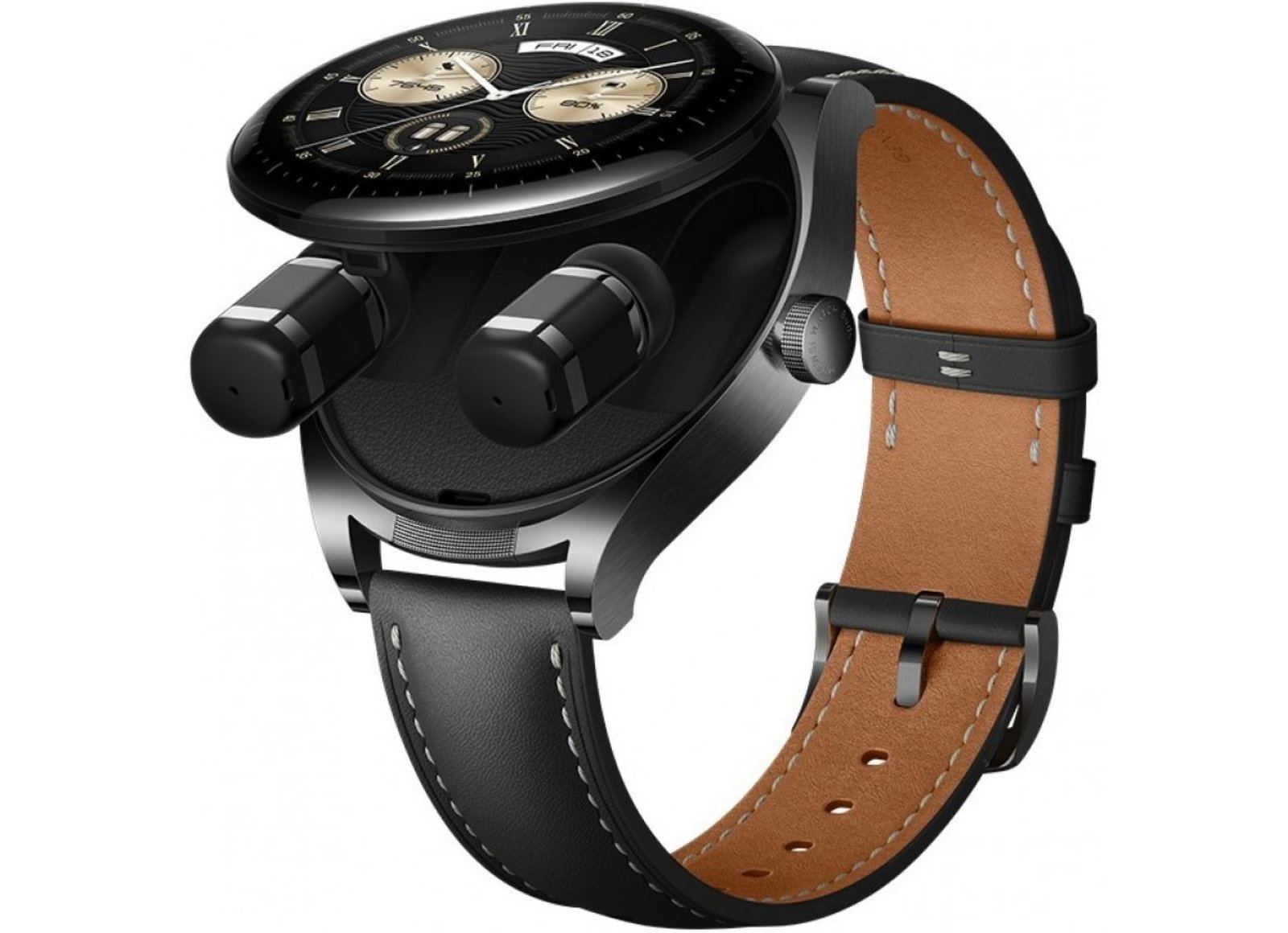 Profitez des soldes pour devenir le James Bond de votre quartier avec la montre Watch Buds 3 à seulement 249,99€. ©Huawei