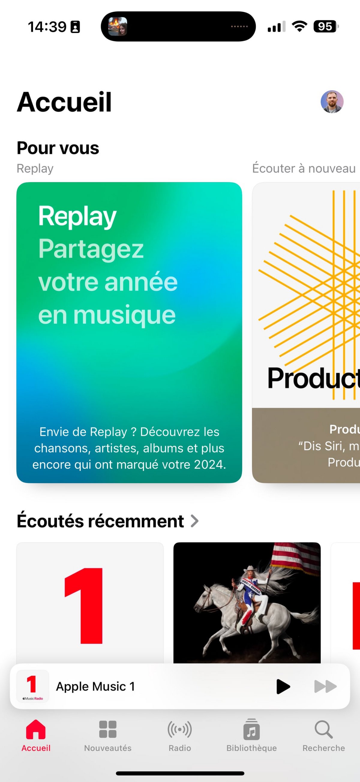 Apple Music Replay Accueil