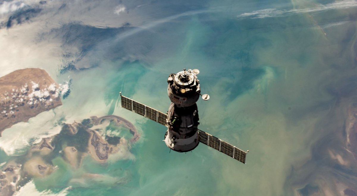 Soyouz MS-23 change de port d'amarrage le 6 avril, dans une manœuvre avec ses trois occupants à bord © NASA