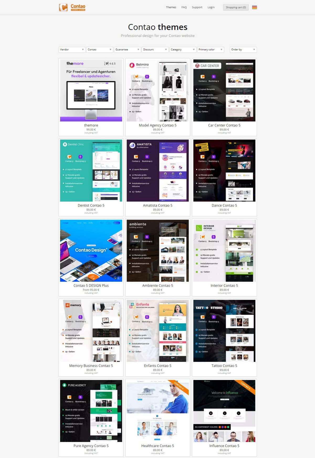 Catalogue de templates optimisés pour le SEO et les mobiles