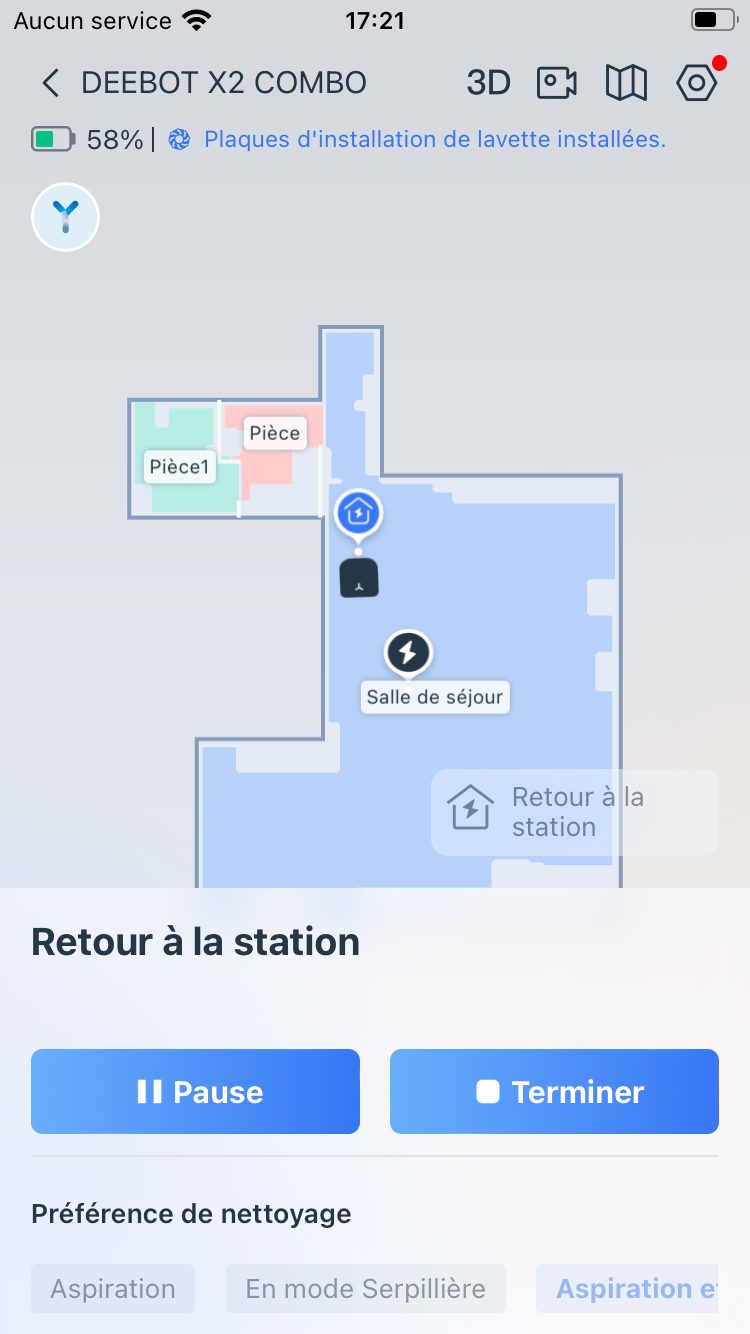 Ecovacs Deebot X2 Cartographie