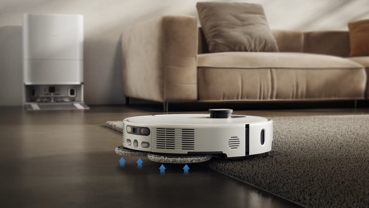 Evidemment, les serpillères se lèvent pour aspirer un tapis ©Xiaomi