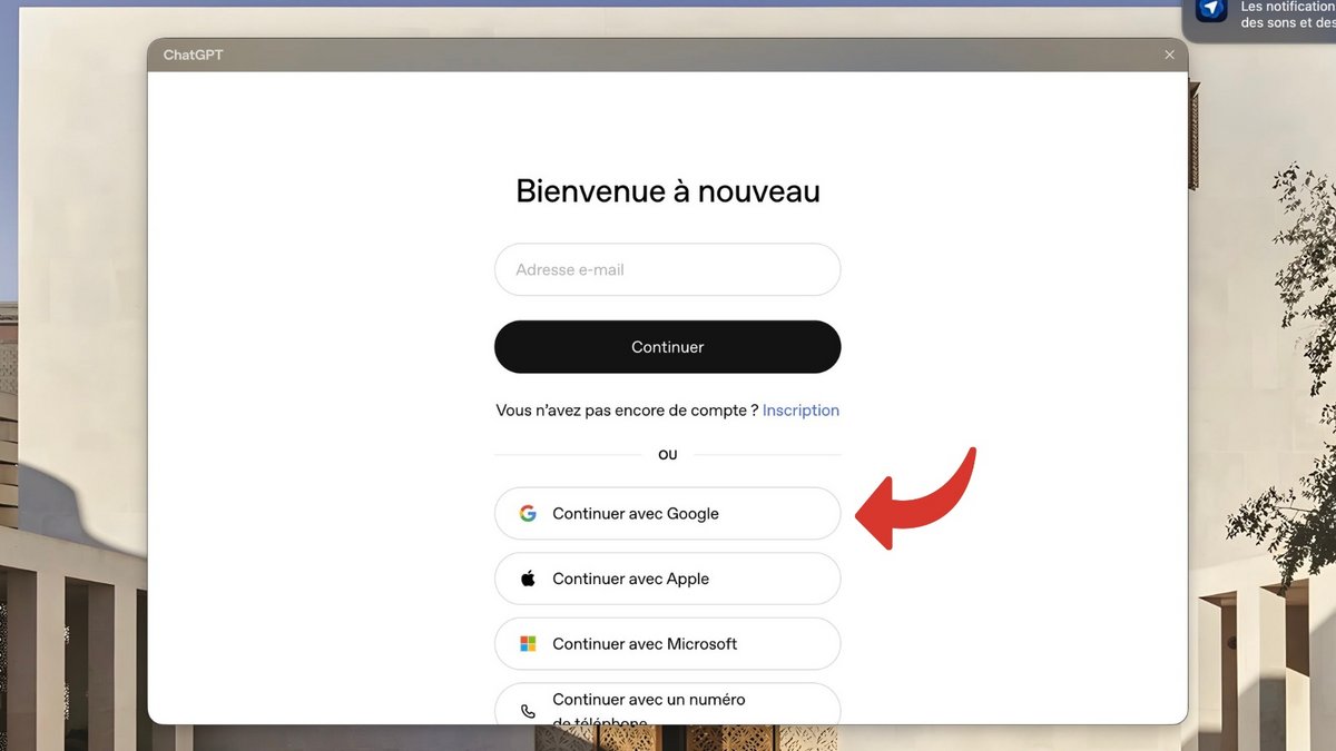 Dans l'éventualité où vous n'auriez pas de compte, le plus simple reste une connexion avec Google. © Clubic