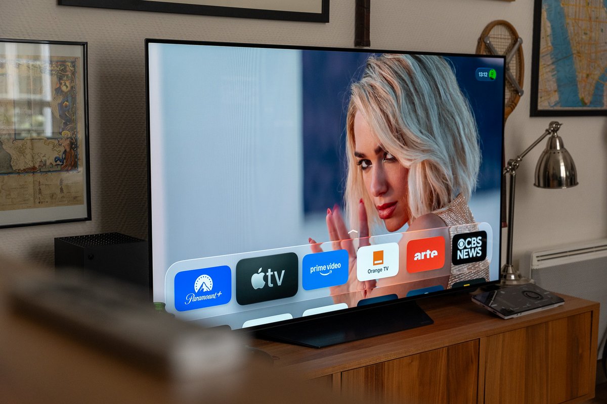 L'écran d'accueil de l'Apple TV 4K sous tvOS 26. © Nathan Le Gohlisse pour Clubic