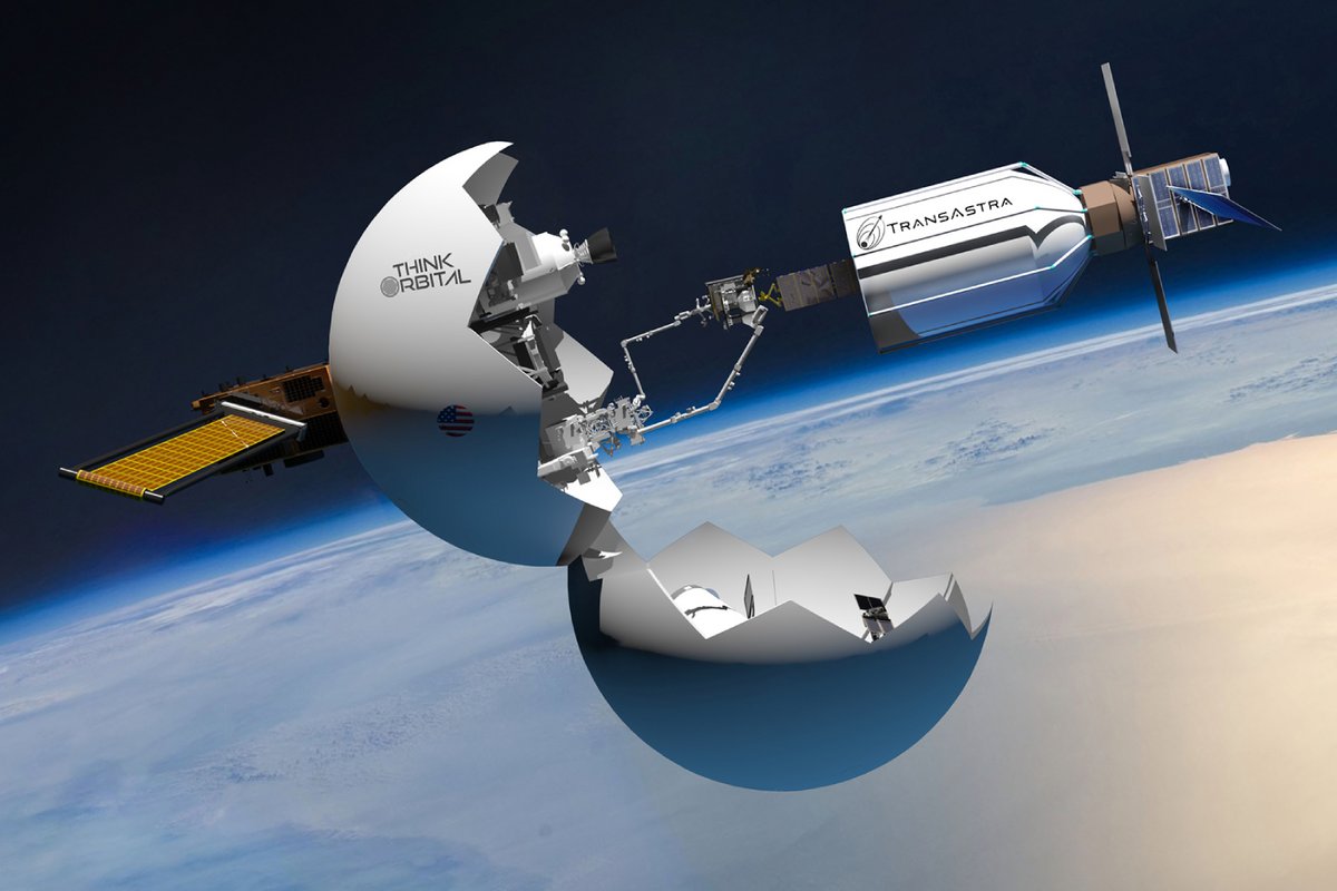 Vision d'artiste d'un vaisseau de TransAstra. ©TransAstra