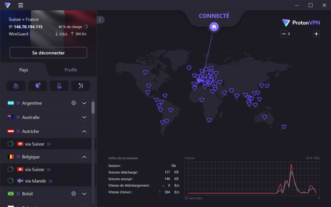 Les serveurs Secure Core de Proton VPN offrent une couche de sécurité supplémentaire © Clubic