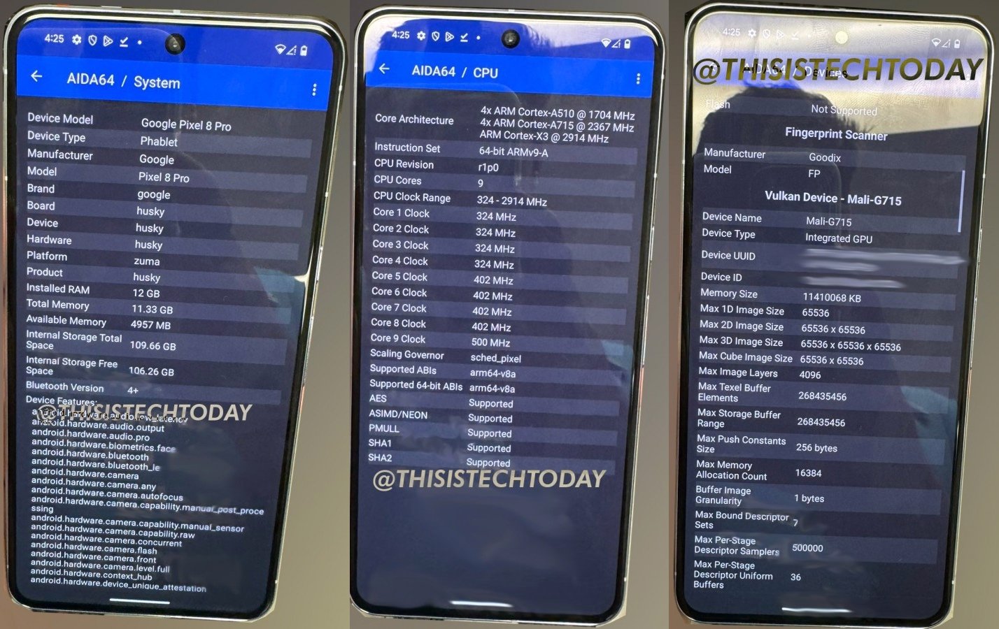 Un aperçu détaillé de ce que le Pixel 8 Pro devrait avoir dans le ventre © This Is Tech Today
