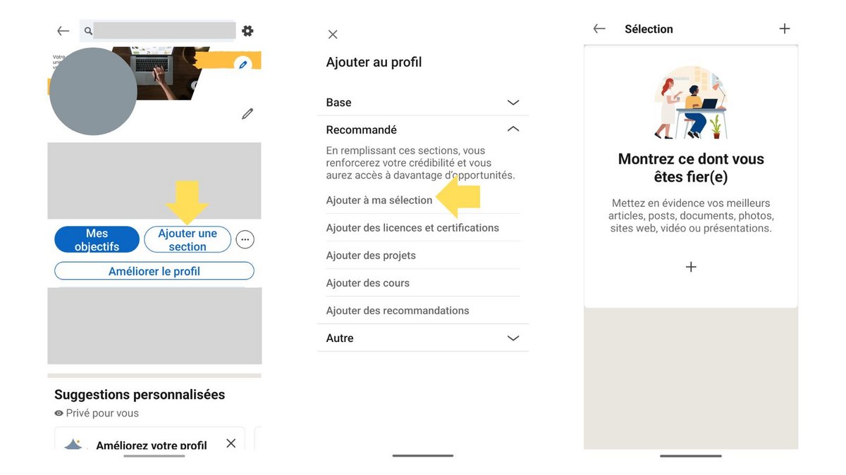 Ajoutez une section « Sélection » à votre profil © Mia Ogouchi pour Clubic