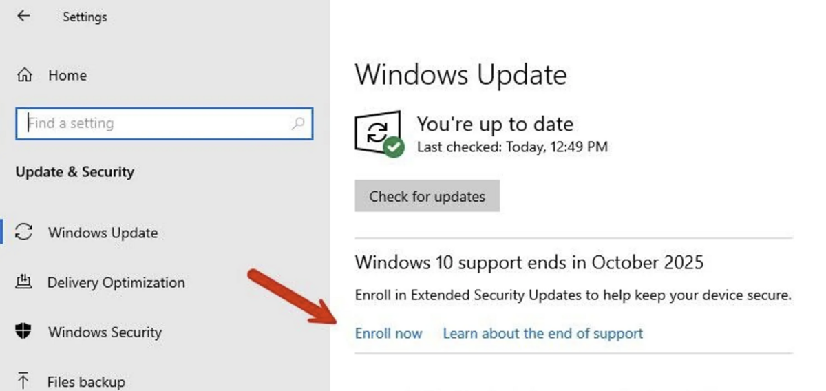 N'ayant pas encore réussi à obtenir le bouton d'inscription sur notre version de Windows 10, voici le message en anglais © Zdnet