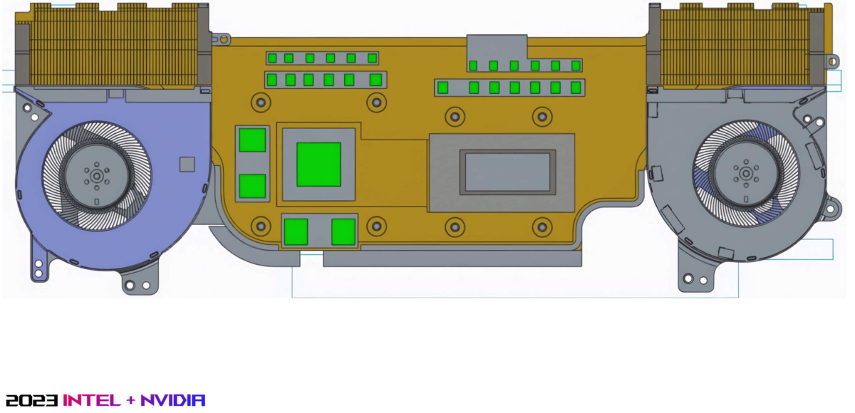 La carte mère du modèle 2023 sous processeur Intel et GPU NVIDIA