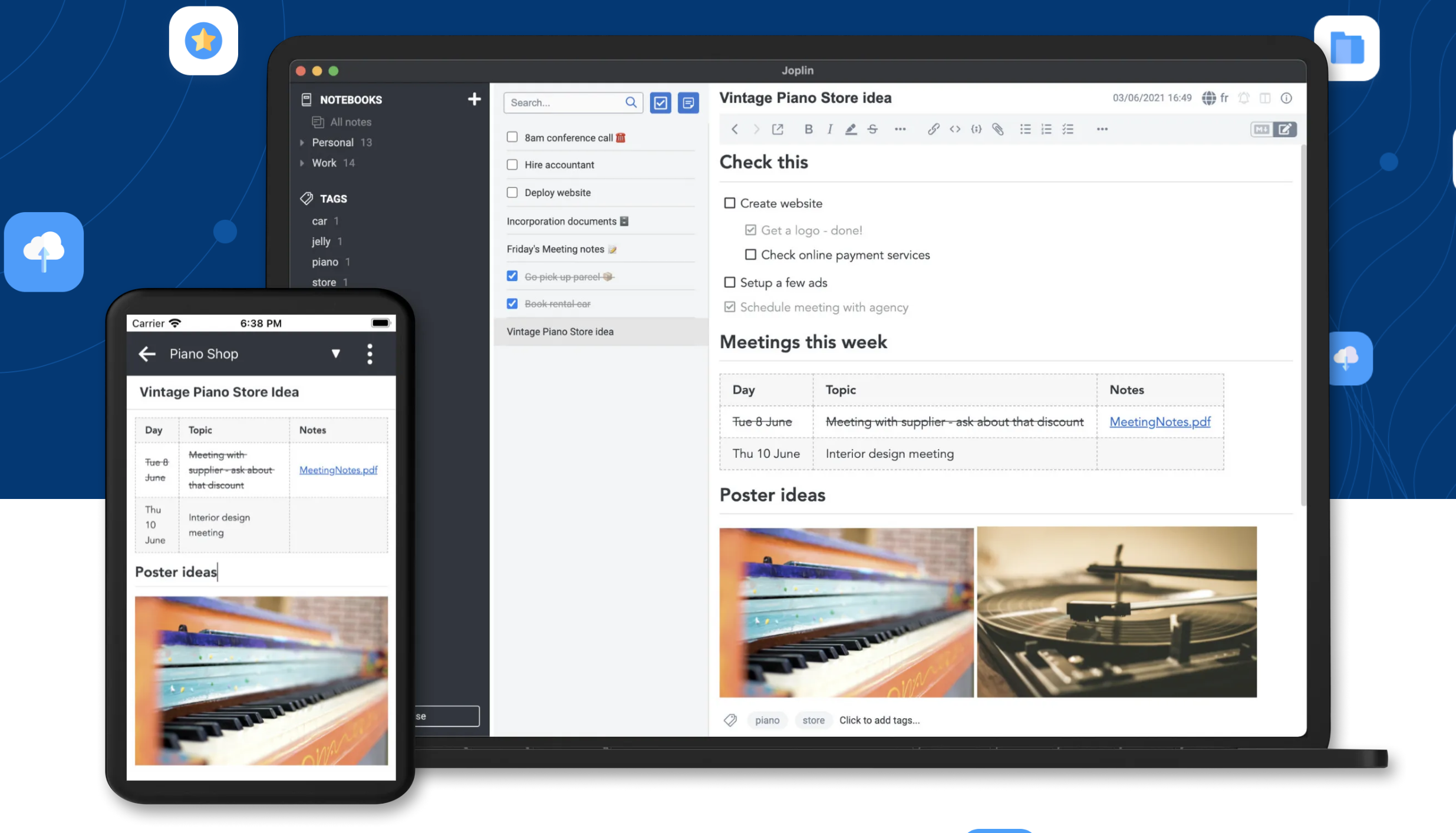 Joplin, l'alternative open source à Evernote, passe en V3 © Joplin