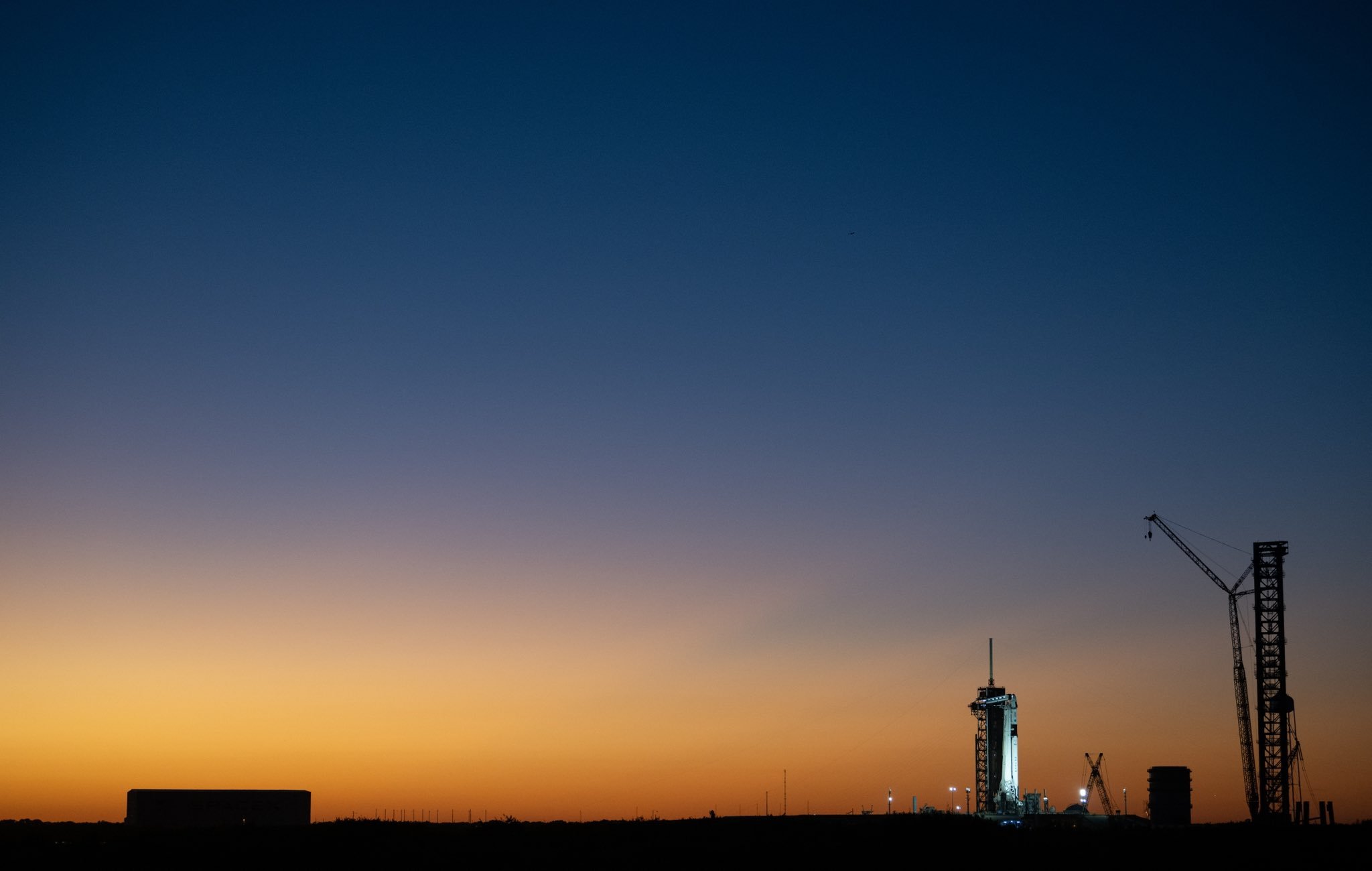 La capsule Crew Dragon décollera comme d'habitude depuis le Centre Spatial Kennedy. © SpaceX