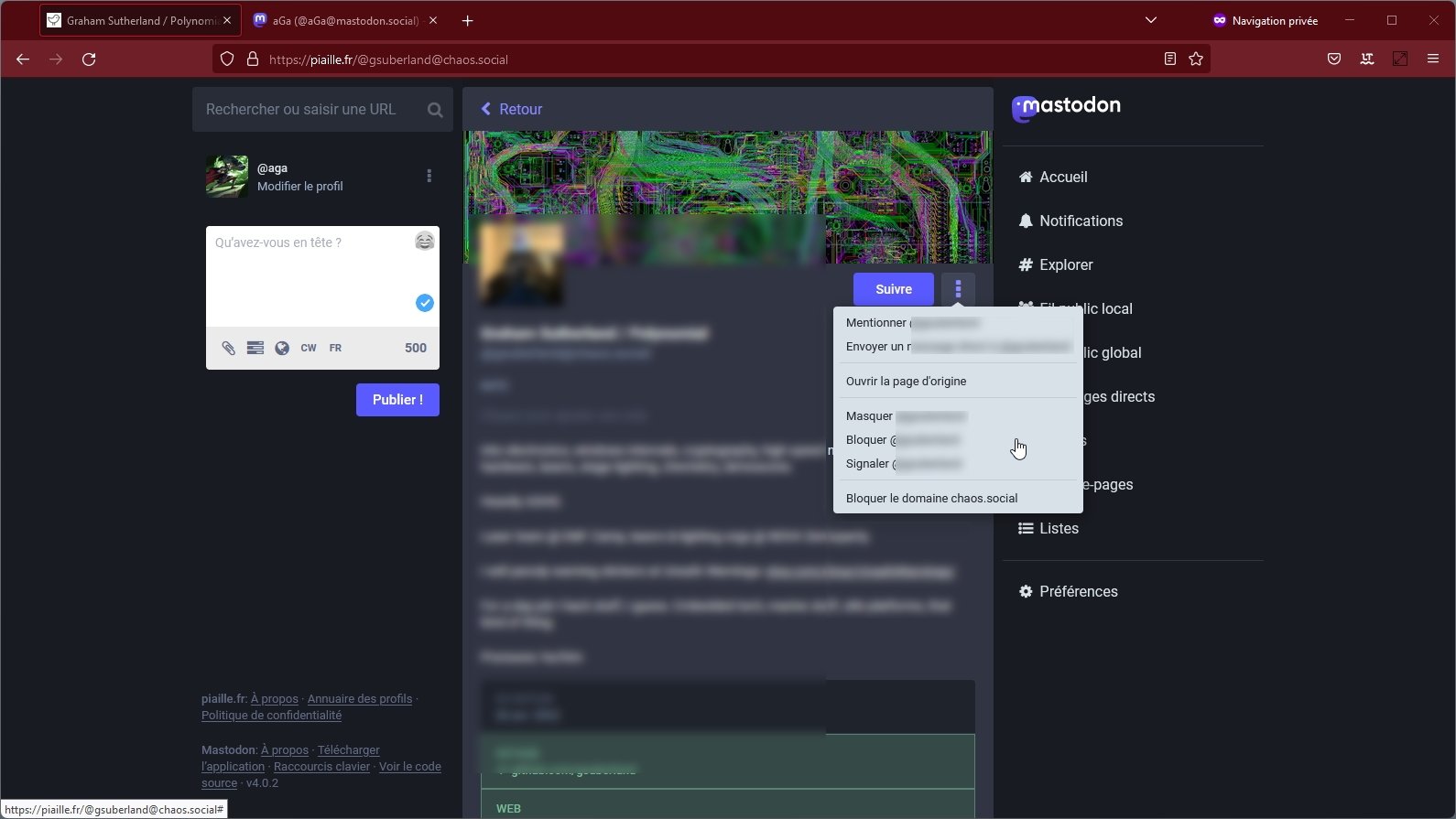 Bloque Mastodon 2