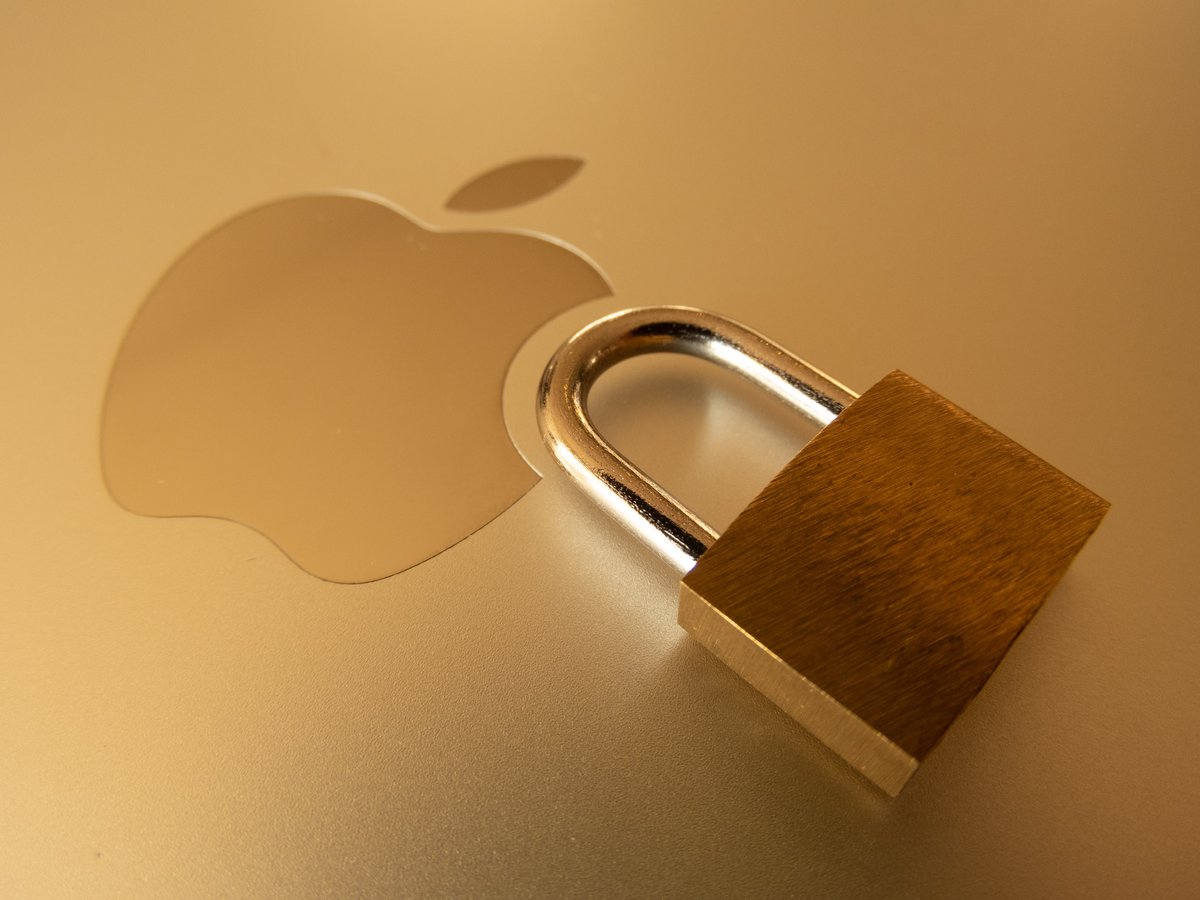 Logo Apple et un cadenas. © Shutterstock