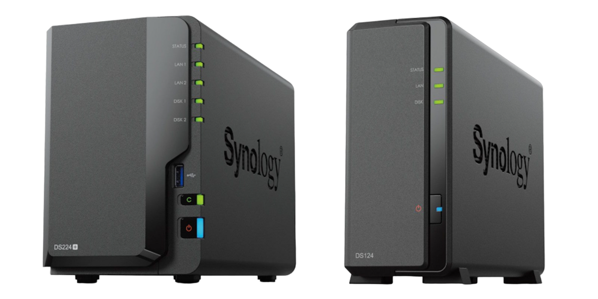 Un modèle une baie – DS124+ – est également au menu © Synology