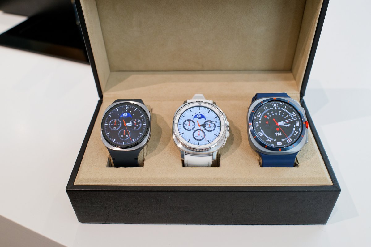 La gamme Samsung Galaxy Watch 8 © Marc Mitrani pour Clubic