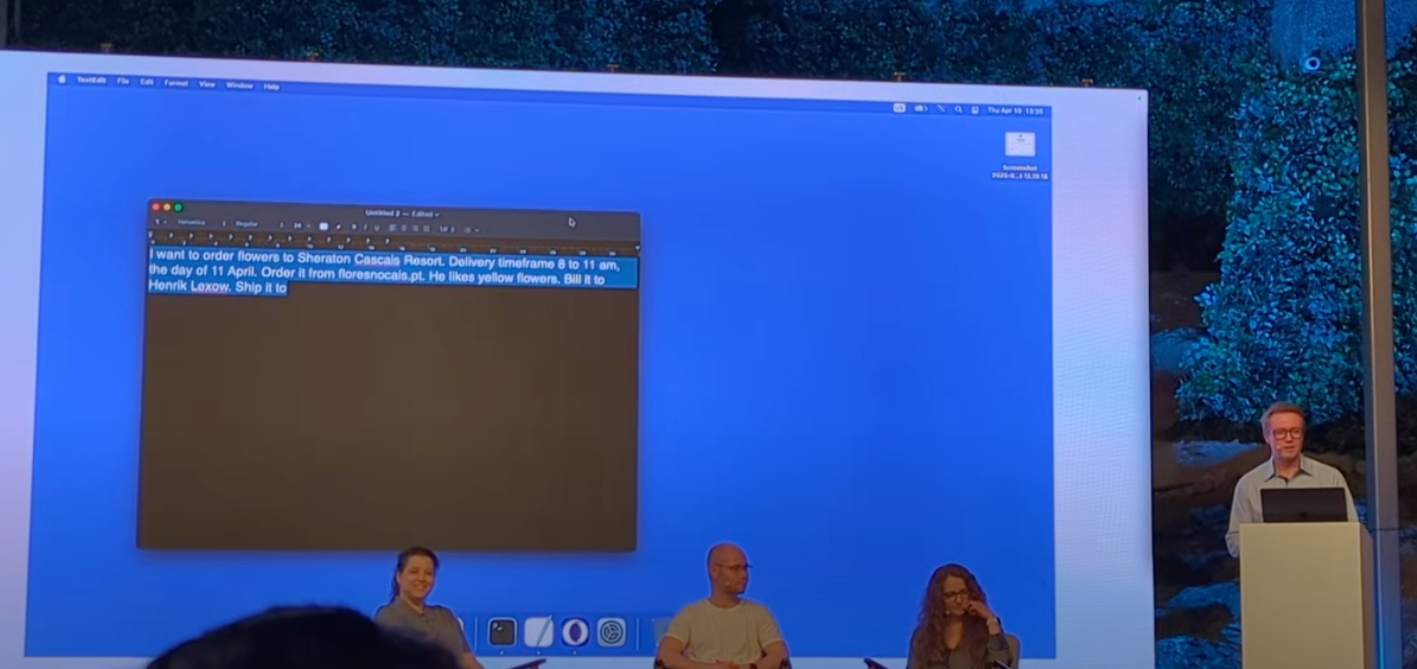 Au cours d'une démonstration en avril dernier, nous avons pu observer Browser Operator commander des fleurs en direct. © Chloé Claessens / Clubic