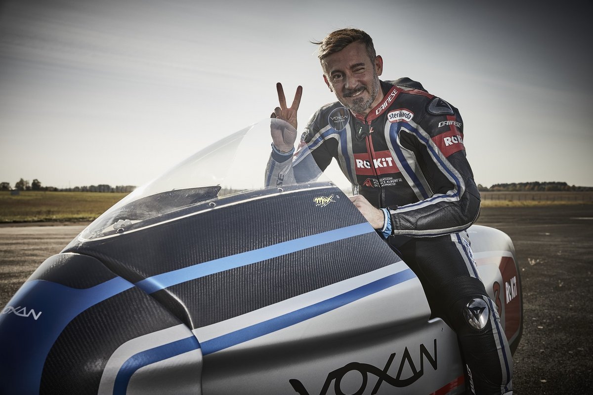 Max Biaggi et la Voxan Wattman