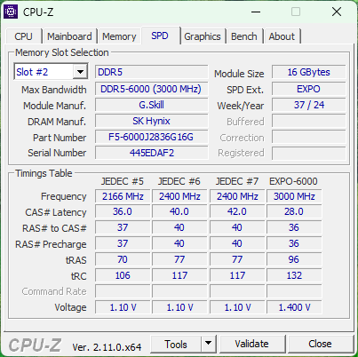 AMD Ryzen 9 9800X3D CPU-Z