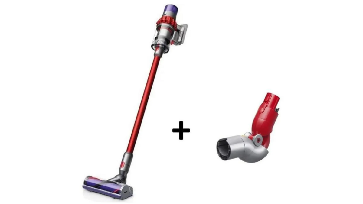 Dyson V10 Motorhead + adaptateur pour meubles bas