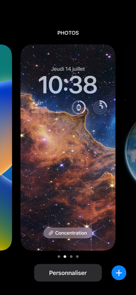 iOS 16 Personnalisation