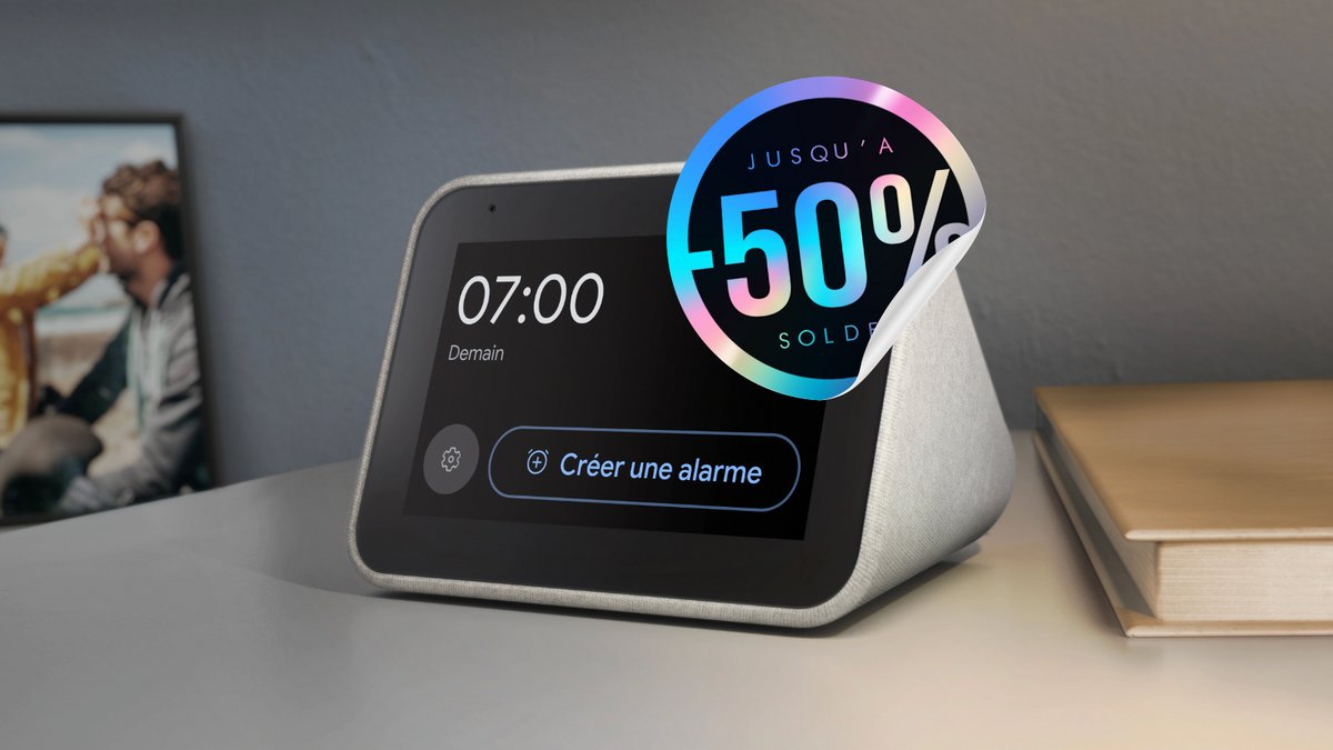 Le Lenovo Smart Clock Essential est idéal pour accéder à vos contenus favoris