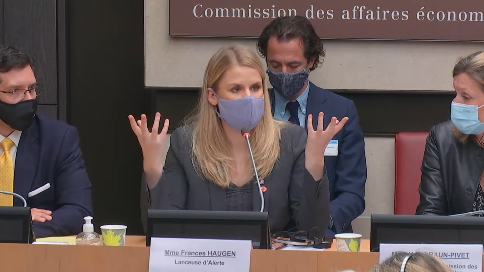 Frances Haugen (© Capture écran vidéo Assemblée nationale)