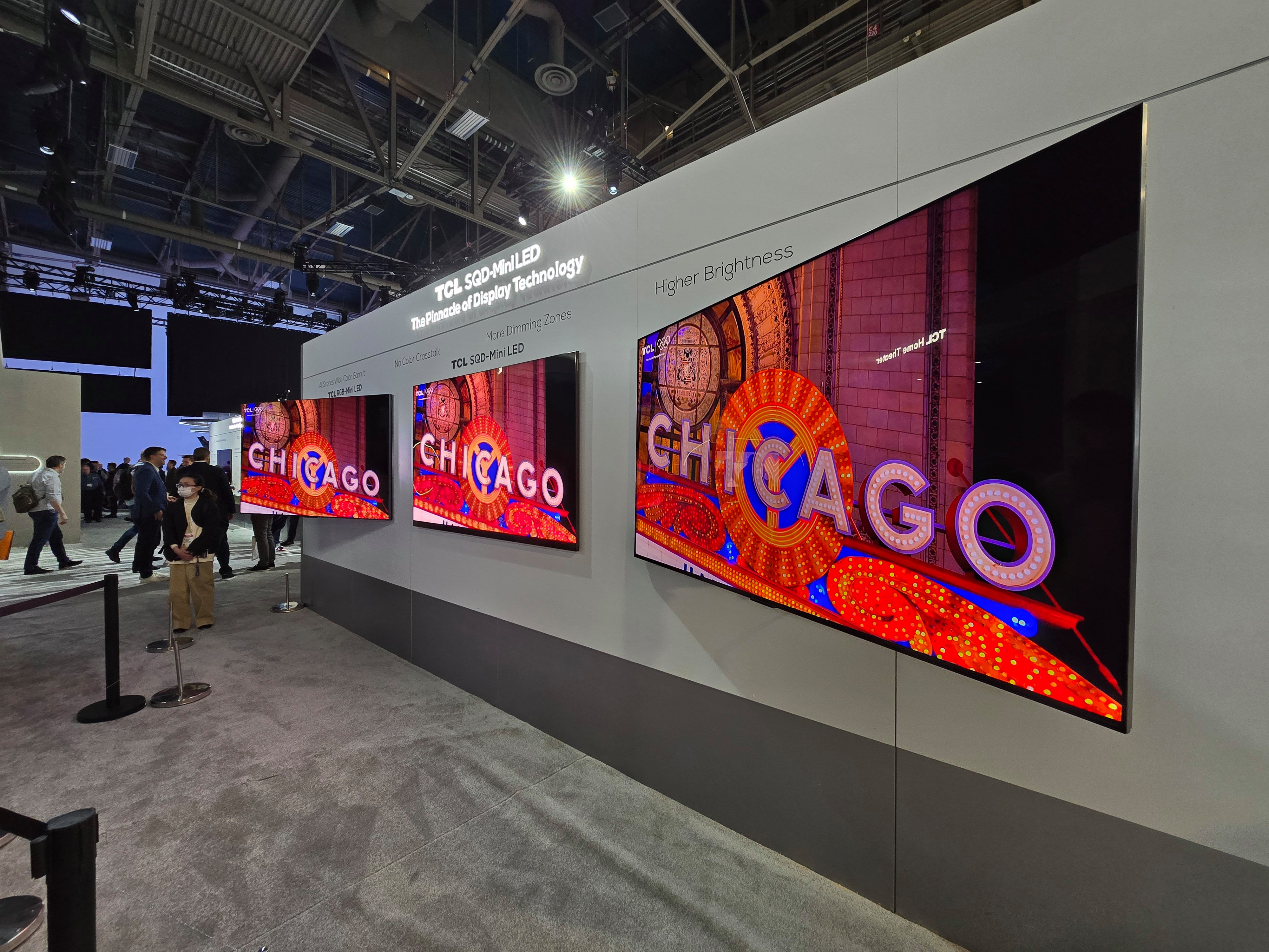 Le SQD-MiniLED de TCL présenté lors du CES 2026. © Matthieu Legouge