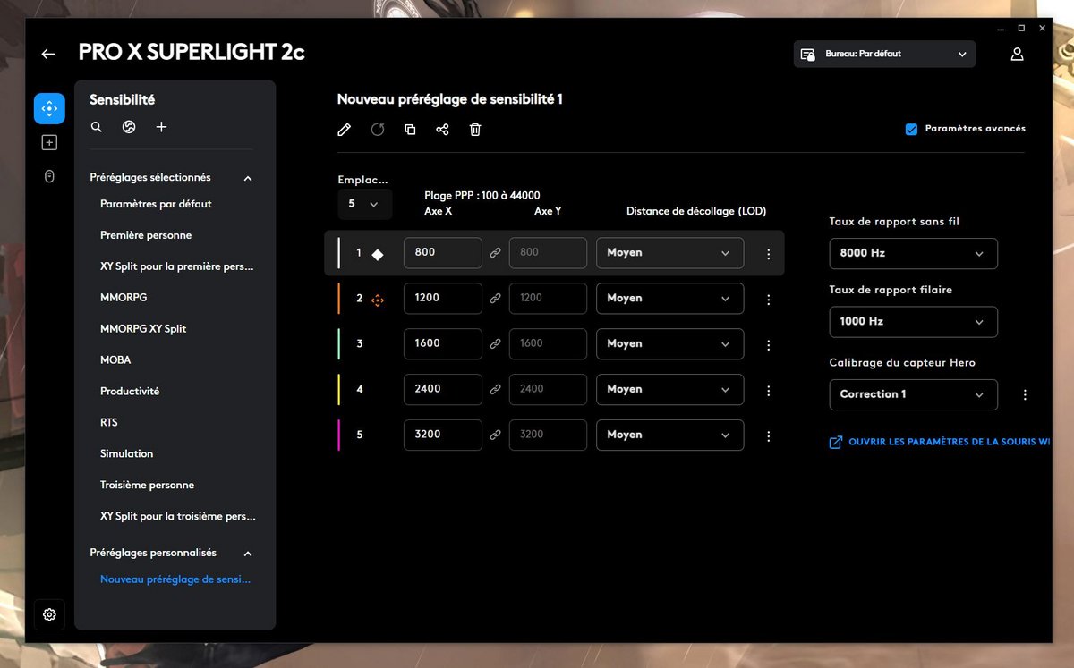Test Logitech Superlight 2c